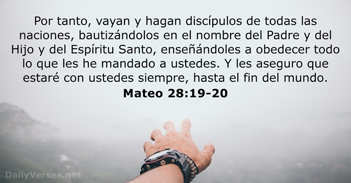 mateo 28:19-20