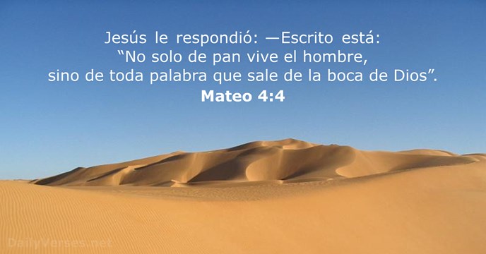 mateo 4:4