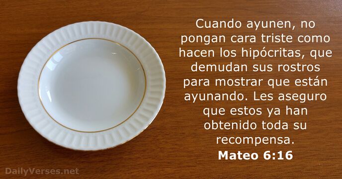mateo 6:16