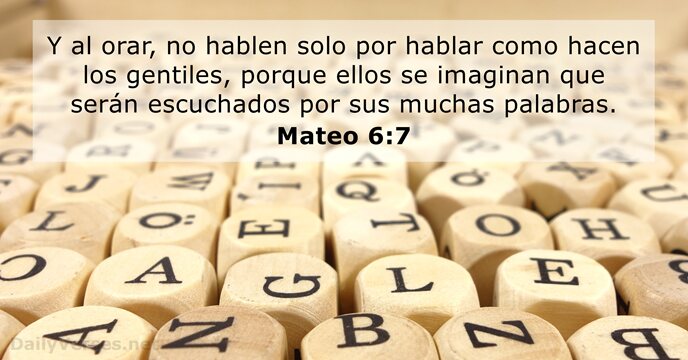 Mateo 6:7