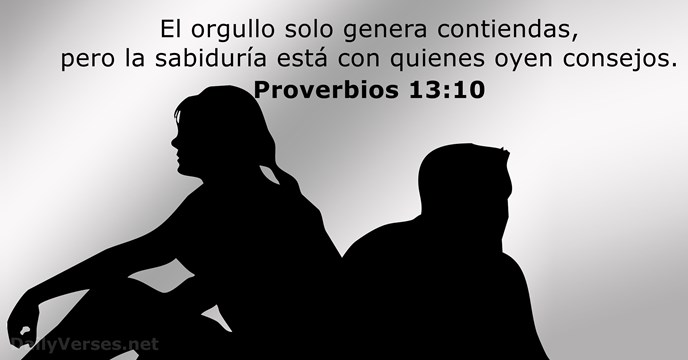 Proverbios 13:10