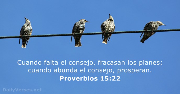 proverbios 15:22