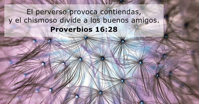 Proverbios 16:28