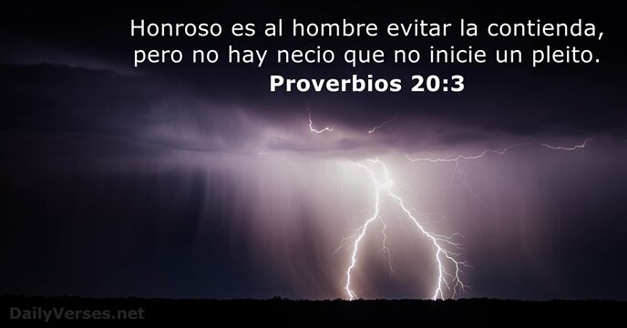 proverbios 20:3