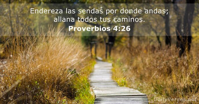 Proverbios 4:26