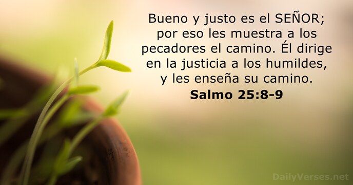 Salmos 25:8-9