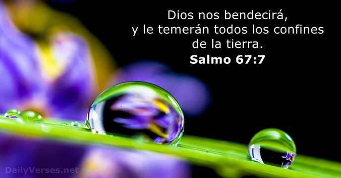salmos 67:7