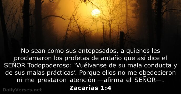 Zacarías 1:4