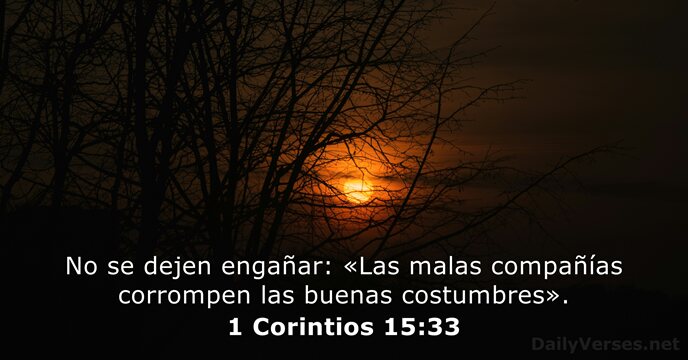 1 Corintios 15:33