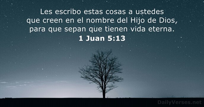 1 Juan 5:13