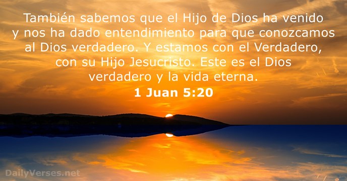 1 Juan 5:20
