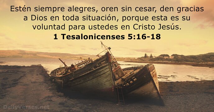 1 Tesalonicenses 516 18 Versículo De La Biblia Del Día