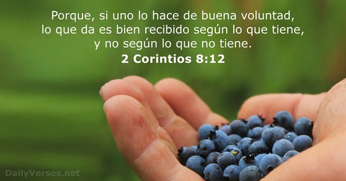 2 Corintios 8:12