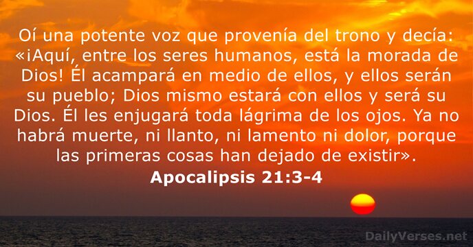 Apocalipsis 21:3-4