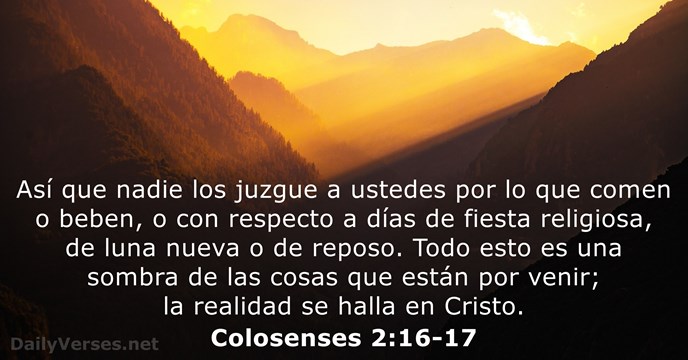 Colosenses 2:16-17