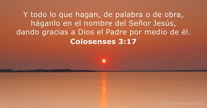 Colosenses 3:17