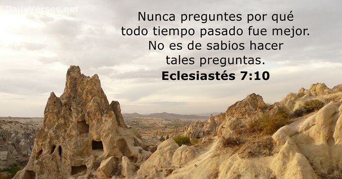 Eclesiastés 7:10