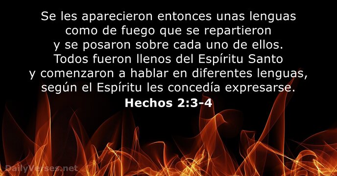 Hechos 2:3-4