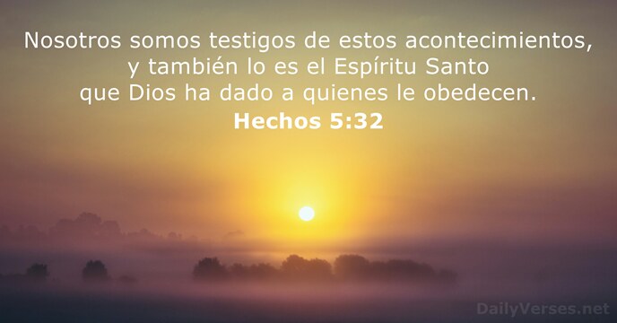 Hechos 5:32