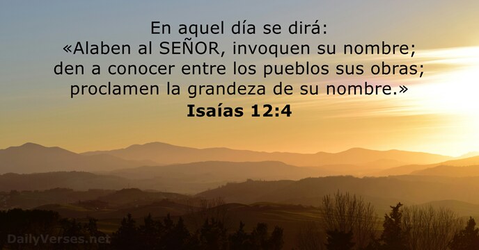 Isaías 12:4