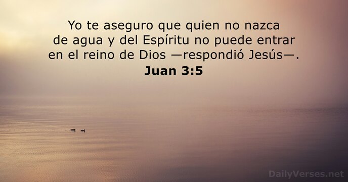 Juan 3:5