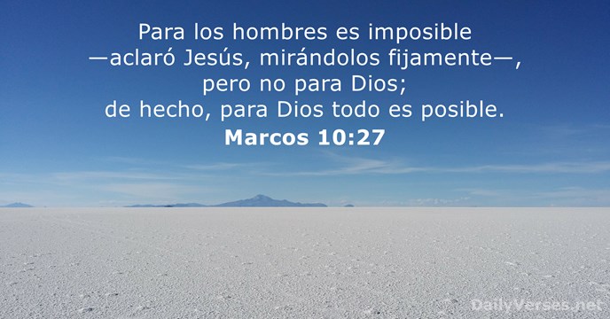 Marcos 10:27