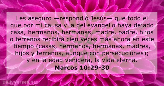 Marcos 10:29-30