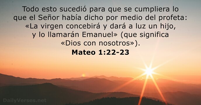 Mateo 1:22-23