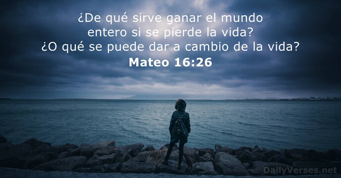 Mateo 16:26