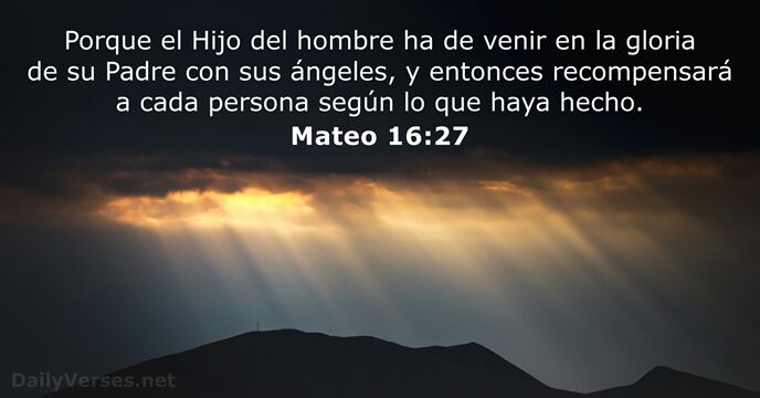 Mateo 16:27