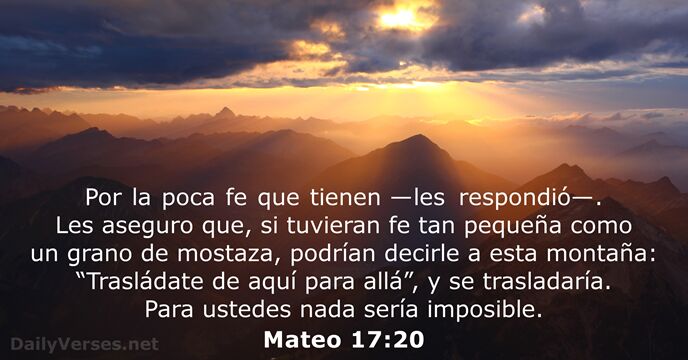 Mateo 17:20