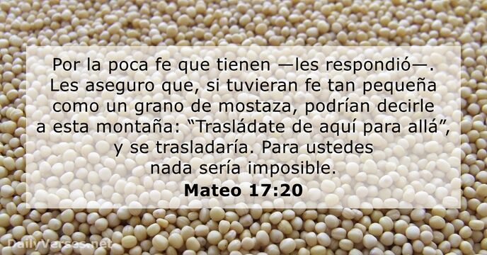 Mateo 17:20