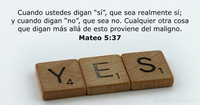 Mateo 5:37