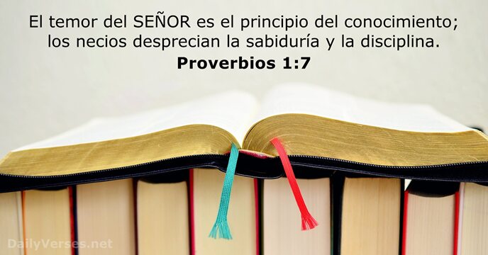 Proverbios 1:7
