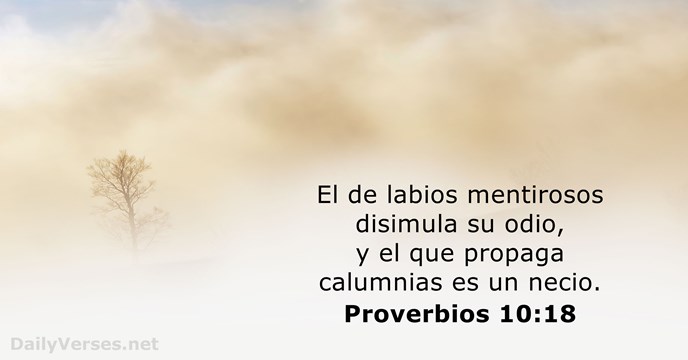 Proverbios 10:18