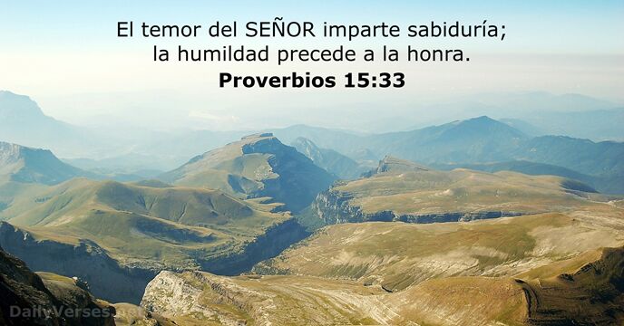 Proverbios 15:33