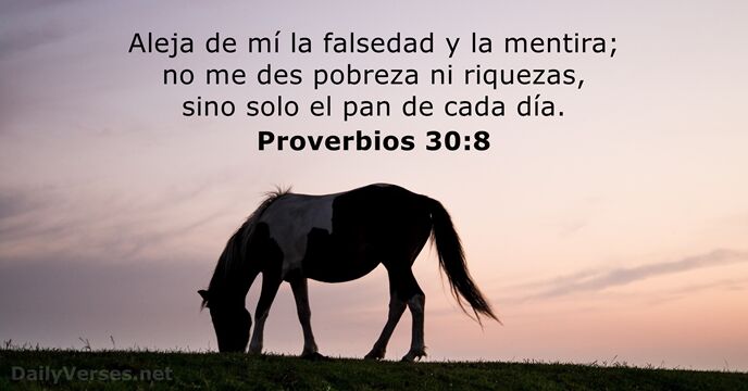 Proverbios 30:8