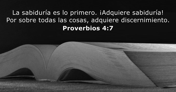 Proverbios 4:7