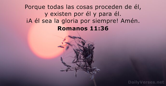 Romanos 11:36