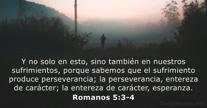 Romanos 5:3-4