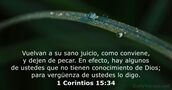 1 Corintios 15:34