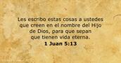 1 Juan 5:13