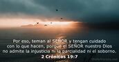 2 Crónicas 19:7