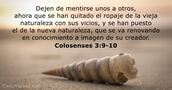 Colosenses 3:9-10