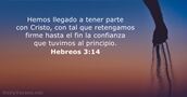 Hebreos 3:14