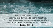 Isaías 32:15