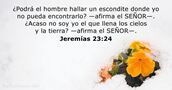 Jeremías 23:24