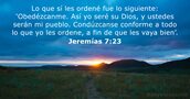 Jeremías 7:23