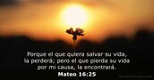 Mateo 16:25