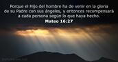 Mateo 16:27